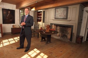 bank president at Bronck house