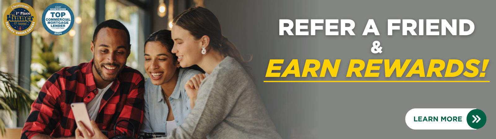 friends looking at phone