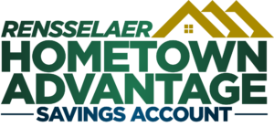 Rensselaer Hometown Advantage Savings Account green, yellow & blue logo